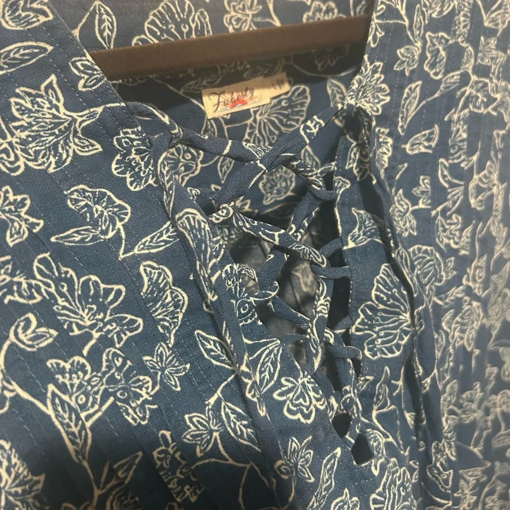 Faherty x B. Yellowtail Cameo Cove Dress Sz L - Picture 6 of 8